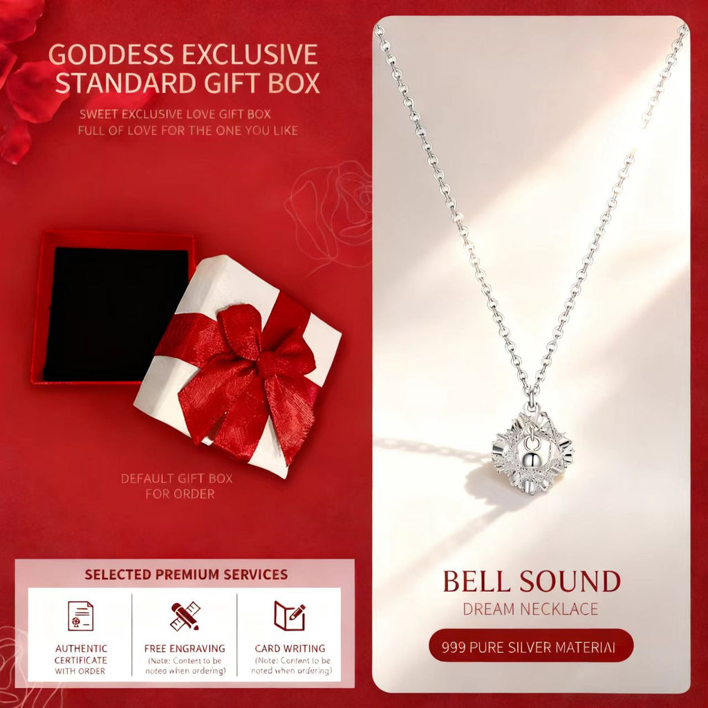 5G Flashing Pure Silver 999 Sterling Silver Necklace Niche High-End Clavicle Chain New Qixi Festival Birthday Gift for Girlfriend