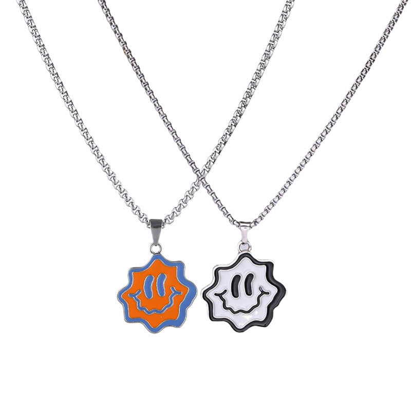 Love key engraved letters two-piece couple necklace fashion creative necklace student companion necklace wholesale