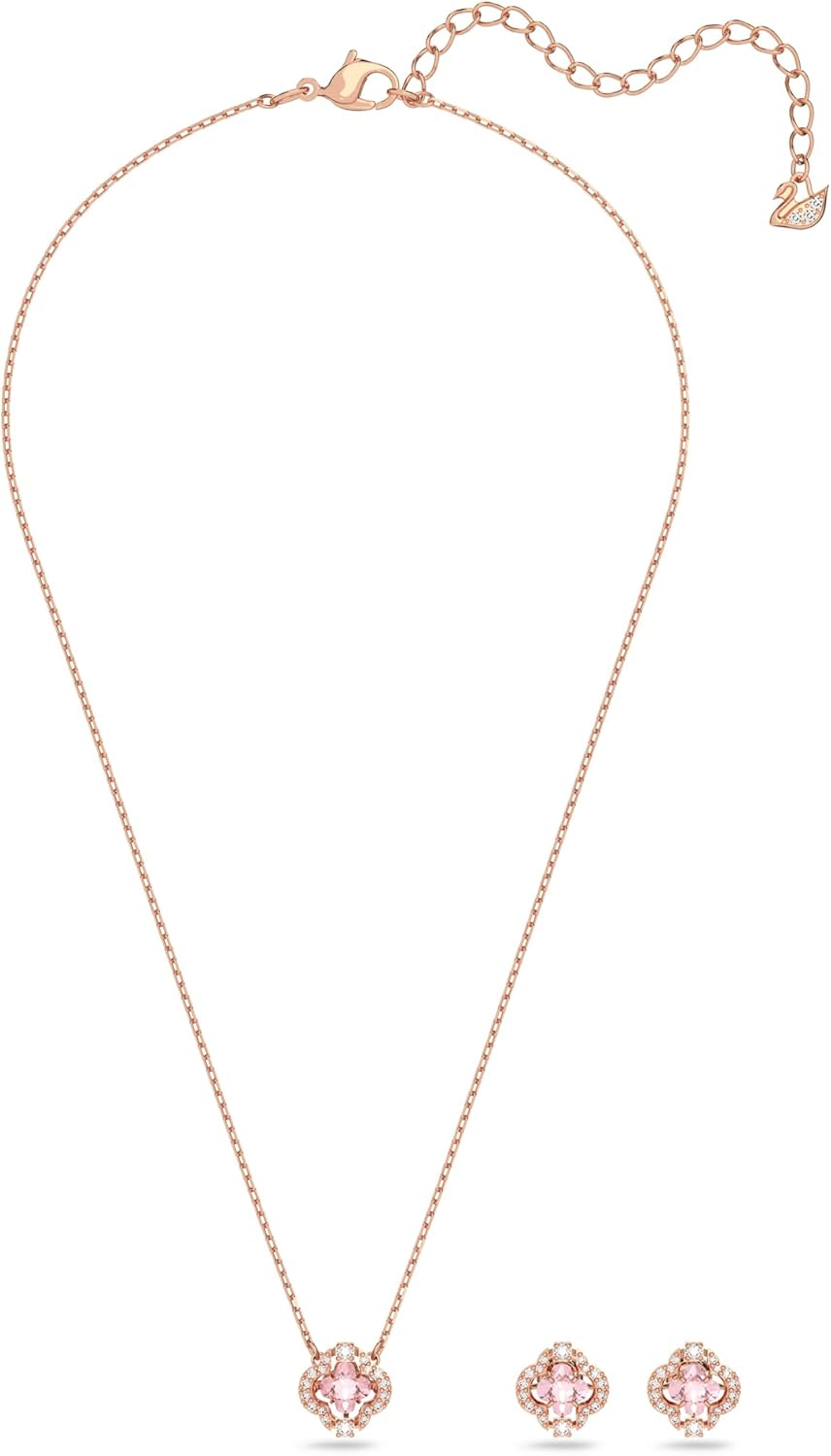 Swarovski Sparkling Dance Crystal Necklace and Earrings Set Jewelry Series