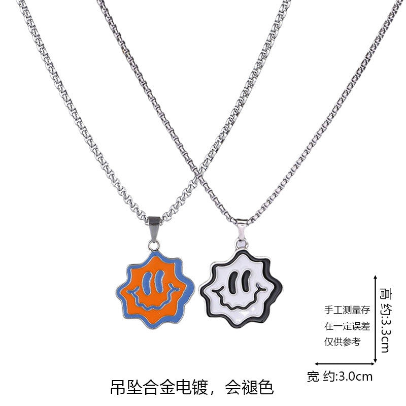 Love key engraved letters two-piece couple necklace fashion creative necklace student companion necklace wholesale